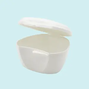 Boîte de prothèse dentaire hygiénique en PP, conteneur dentaire/boîtier dentaire/boîte à dents, vente en gros