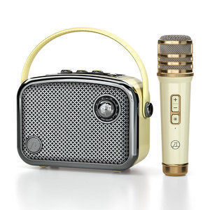 Thời Trang <span class=keywords><strong>Retro</strong></span> 30W Bluetooth 5.3 Hoạt Động Karaoke Loa Mini Loa Di Động Với <span class=keywords><strong>Microphone</strong></span> - Product Image 1