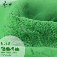 1/52S 83%Combed Cotton 17%Polyester Knitted Sweater Fabric Factory Supplies Various Blended Yarns and Fancy Yarns in Stock