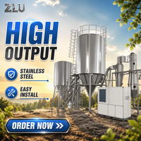 Machine de séchage par pulvérisation centrifuge automatique en acier inoxydable ZLU avec pompe et PLC pour poudre détergente et poudre de lait, à économie d'énergie