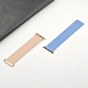Nueva Correa magnética fuerte para <span class=keywords><strong>Apple</strong></span> <span class=keywords><strong>Watch</strong></span> Band 44mm 45mm 42mm 40mm 41mm 49mm correa de reloj de silicona pulsera correa para iWatch - Product Image 5