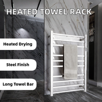 Sèche-serviettes électrique de luxe pour salle de bain, séchoir à linge électrique en acier inoxydable au design moderne