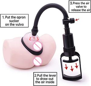 Mainan seks pompa vagina dengan 5 cangkir, dot Manual dan pengisap klitoris meningkatkan permainan dewasa Stimulator klitoris untuk wanita - Product Image 3