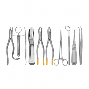 Ensemble d'instruments d'examen pour chirurgie buccale, 10 pièces, outils dentaires manuels, poignée ergonomique, certifié CE, sonde à tartre, miroir buccal - Product Image 1
