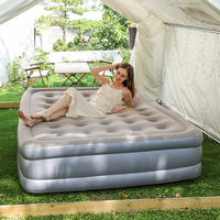 Haute qualité pliant pleine taille floqué auto-gonflant lit pneumatique matelas de couchage Camping matelas pneumatique