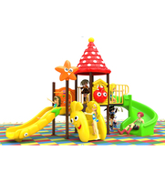 Installations du parc d'attractions Maison de jeu Toboggans en plastique pour jardin d'enfants Jeux pour enfants Aire de jeux extérieure commerciale