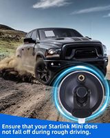 Starlink Mini Saugnapf-Halterungskit Langlebiger Fahrzeug-Tragbarer Halter ABS-Basis-Stützhalterung für Wohnmobil-Sonnendach Fenster Outdoor Boot