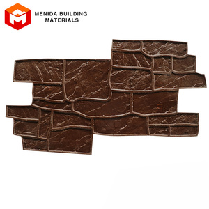 Molde de almohadilla de sello de estampado de cemento de hormigón marrón, tira de ladrillo de piedra Irregular, herramientas de poliuretano, sello de impresión de hormigón - Product Image 2