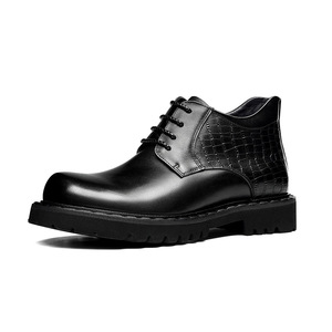 Bottes d'hiver de luxe pour hommes – Élégantes, de haute qualité, décontractées et professionnelles, pour la marche en extérieur, à lacets, de marque - Product Image 2