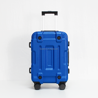Valise trolley de luxe classique, simple et élégante, avec cadenas TSA, cadre en aluminium, coque rigide ABS+PC, 20 24 28, logo personnalisé
