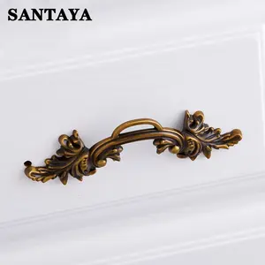 ヨーロッパの高級ヴィンテージコーヒー色の家具ハンドル、クラシックなワードローブ、キッチンキャビネット、引き出し、バードアノブ、ドレッサー、寝室用 - Product Image 3