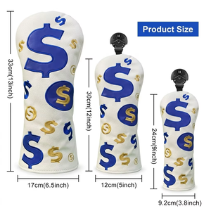 Fundas para Palos de Golf con Logotipo Personalizado, Cuero PU Premium, Impermeables, Elásticas, Autoadhesivas, Colores Personalizados, MOQ Bajo, Precio de Fabricante al por Mayor - Product Image 4