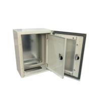 Boîte de distribution électrique en acier laminé à froid avec revêtement en poudre certifiée CE IP55 étanche avec porte en plexiglas