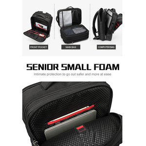 <span class=keywords><strong>Mochila</strong></span> <span class=keywords><strong>Arctic</strong></span> <span class=keywords><strong>Hunter</strong></span> para Hombre, Impermeable, con Protección RFID, Expandible, Duradera, con Puerto USB, Anti-Robo, Gran Capacidad, para Viajes y Negocios - Product Image 3