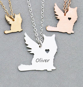 Vendita calda collana con gatto in acciaio inossidabile 316 <span class=keywords><strong>L</strong></span> collana con nome di gatto personalizzato di buon design nuovi gioielli per gattini - Product Image 1