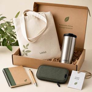 Kit de Regalo Personalizado y Sostenible para Conferencias de Negocios, Bolsa de Transporte, Vaso Térmico, Cuaderno, Portalápices, Regalo para el Día de San Valentín, Graduación - Product Image 1