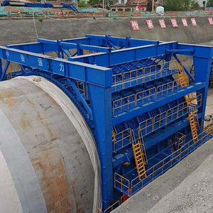 Chariot de revêtement de tunnel entièrement hydraulique de 12 m, Jumbo de coffrage pour revêtement secondaire en <span class=keywords><strong>béton</strong></span> à poutres à aiguilles pour la construction de tunnels autoroutiers - Product Image 4