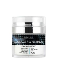 Crème de nuit raffermissante pour le visage OEM ODM 50g, biologique, végétalienne, à base d'acide hyaluronique, de glycérine, de beurre de karité, de vitamine E, pour tous types de peaux, soin du visage