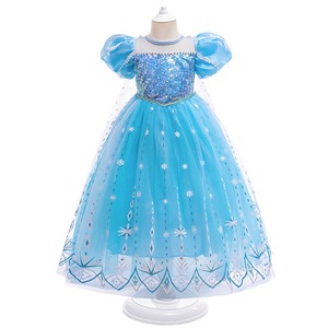 Elegante Vestido de Princesa Elsa de Frozen para Niñas, Disfraz de Cosplay para Halloween, Actuaciones Escénicas y Baile - Product Image 5