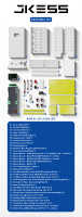 Stock UE JKESS JKL015 51.2V LiFePO4 280Ah Kit de boîtier de batterie DIY 15KWh Équilibrage actif BMS LCD 4.3" Onduleur solaire Boîtier vide