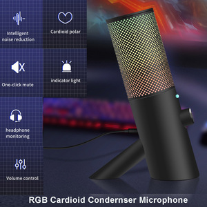 Micrófono de condensador USB inteligente Micrófono con cable de reducción de ruido de gama alta para transmisión y juegos en PC - Product Image 2