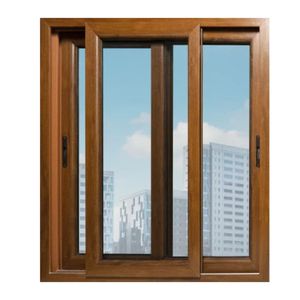 Fenêtres coulissantes en PVC coloré, cadre en PVC, fenêtres coulissantes horizontales à 2 rails, couleur laminée - Product Image 1