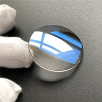 Fabricant bas prix 15-50mm diamètre saphir verre optique Plano convexe lentille sphérique montre cristal lentilles