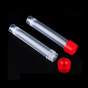 Disposable <b>Plastic</b> Lab Sampling Tubes 5Ml 7Ml 10Ml With Red Cap For Sample <b>Storage</b> - Product Image 4