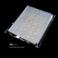 Nuevo 600-Count Holographic Clear Top Loading 9-Pocket Page PP Trading Card Sleeves para tarjetas y más