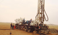 Foreuse hydraulique chinoise montée sur camion pour puits d'eau, profondeur 600m, économique