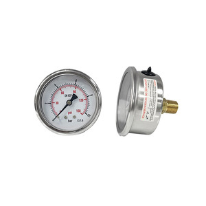 AKS Industrielles Split-Druckmessgerät 63mm, 0-10 Bar Messbereich, Axiale Montage mit 1/4 Zoll NPT-Gewinde, CE-Zertifiziert - Product Image 2