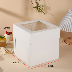 Paper Cake Packaging cake box 2.5 inch 6 inch 8 inch Food grade bakery cake tools - Product Image 6