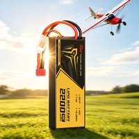 Batterie LiPo à décharge élevée 2200mAh 7.4V 2S 45C pour drone FPV RC, forme personnalisée, OEM, directement de l'usine