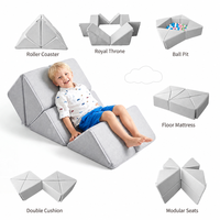 Canapé pliable pour enfants, siège en éponge douce, chaise convertible pour salle de jeux, chambre moderne, salon