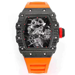 Montre sportive en fibre de carbone, ultralégère, mouvement automatique à remontage automatique, verre résistant aux rayures, idéale pour la randonnée, montre décontractée - Product Image 1