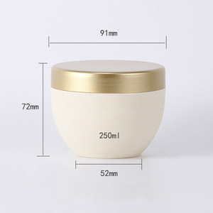 Sanle Custom Cream <b>Jar</b> 250g Round <b>Plastic</b> With Pull Out Lid For Cosmetic Facial Body Hair Use - Product Image 3