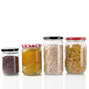 200ml 350ml 400ml 500ml Envases de vidrio para alimentos Frasco de vidrio para mantequilla de maní con tapas de rosca - Product Image 1