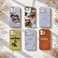 Coque de téléphone antichoc en TPU imprimée motif dessin animé tendance pour iPhone 16 15 14 13 12 11 Pro Max – Plusieurs modèles mignons et protecteurs en gros