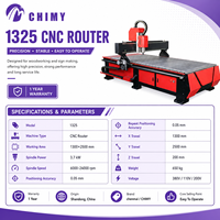 Routeur CNC pour le travail du bois Shandong Chenmai 1325 1300x2500x200mm 380V, équipement de découpe pour MDF, acrylique et contreplaqué