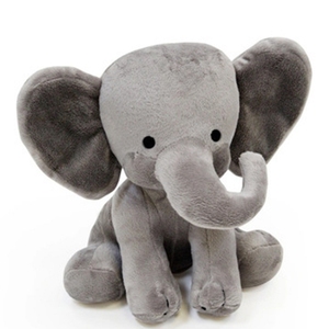 Rosa colorato grigio elefante <span class=keywords><strong>peluche</strong></span> testo personalizzato <span class=keywords><strong>grandi</strong></span> orecchie animali imbottiti cuscino giocattoli per bambini in cotone PP per compleanno - Product Image 2