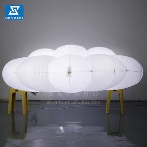 Ombrello bianco gonfiabile nuvola di arte installazione <span class=keywords><strong>nuvole</strong></span> gonfiabili con luce a led - Product Image 5