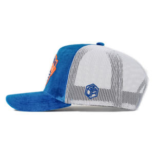 Casquette de camionneur à 5 panneaux TCAP Chine personnalisée avec broderies en velours de haute qualité - Product Image 3