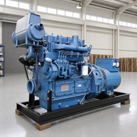 Générateur diesel marin 20kW 30kW refroidi par eau 380V 400V 440V 1500 tr/min 1800 tr/min triphasé AVR démarrage électrique pour bateau de pêche