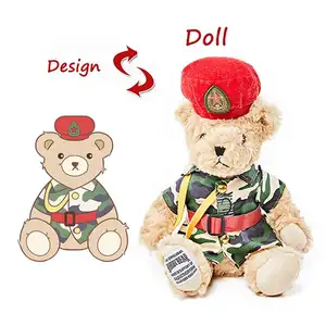 2023 High Quality Custom Design Soft Stuffed Animal Plush Bear Toy Mascot Customized Plush Teddy Bear for Gifts