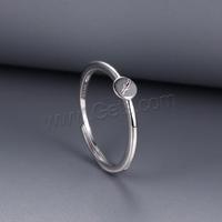 Base de bague interchangeable en argent sterling 925 plaqué platine bricolage réglable et pour femme 5mm taille de bague américaine: 6-8 1519140