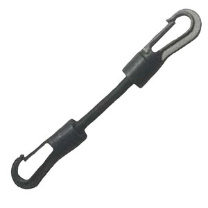 Gancho de remolque de acero, cordón de goma de 7mm, cuerda elástica de 20cm con gancho de mosquetón para navegación al aire libre y kayak - Product Image 2