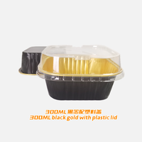 Moule à cupcakes, plaque à pâtisserie, 300 ml, 10 oz, carré, en aluminium, jetable, mini moule en aluminium