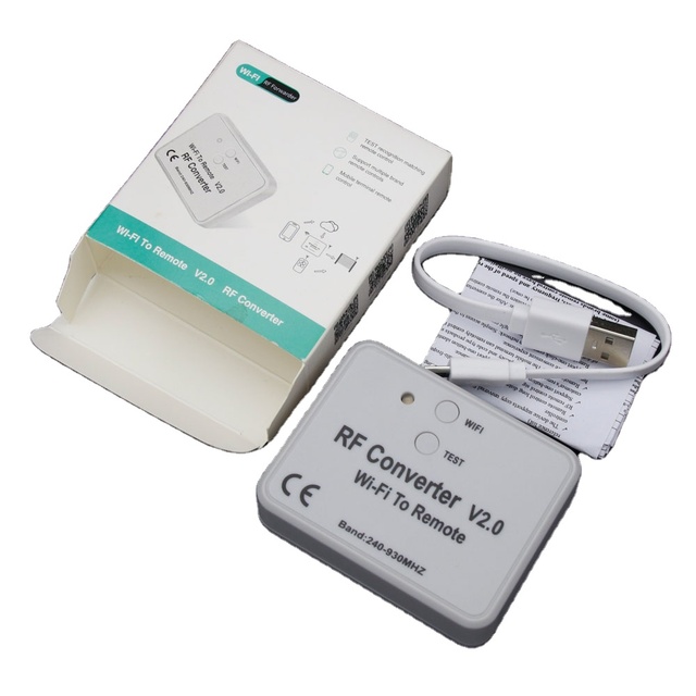 WiFi to RF Signal Remote Converter 240-930MHZ Fixed Code & Rolling Code European Brands YET6956-2.0