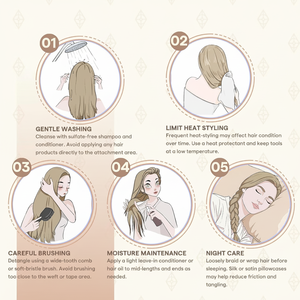 Extensions de cheveux humains Remy à bandes adhésives invisibles, <span class=keywords><strong>blond</strong></span> cendré avec mèches <span class=keywords><strong>blond</strong></span> <span class=keywords><strong>platine</strong></span> - Product Image 5