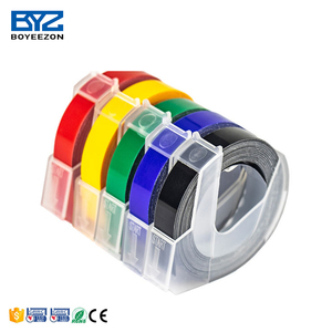 Etichette in rilievo 3D compatibili <span class=keywords><strong>Dymo</strong></span>, bianche su verde, 9 mm x 3 m - Product Image 4